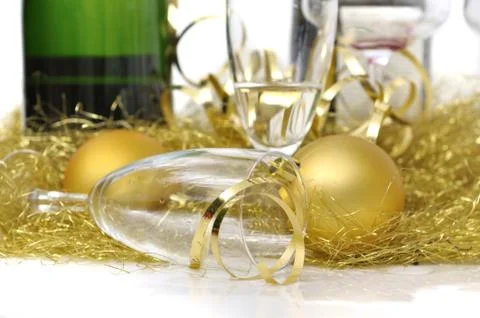 Glass overturned Stock Photos