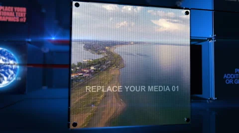 GLASS PANEL After Effects stock