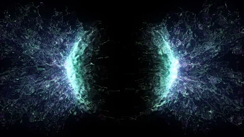 Glass Particles Rings 스톡 동영상 98439062