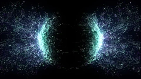 Glass Particles Rings Stock Footage 98439102