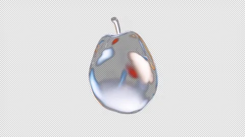 Glass Pear Stock Footage 313355197