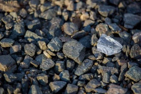 Glass on pebbles Stock Photos