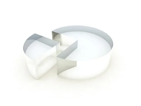 Glass Pie Chart Stock Illustration