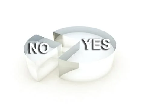 Glass Pie Chart Stock Illustration