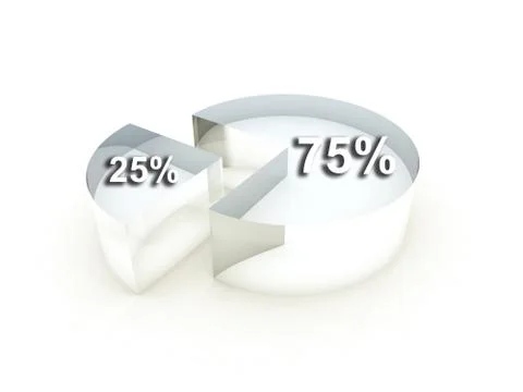 Glass Pie Chart Illustrazione stock