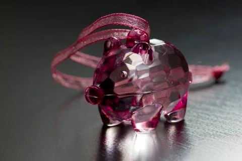 Glass pig Stock Photos