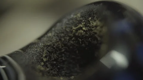 Glass Pipe packed with Marijuana Stockbeeldmateriaal 37269586