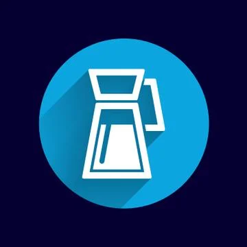 Glass pitcher logo  vector icon compote juice Stock Illustration