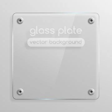 Glass plate background Stock Illustration