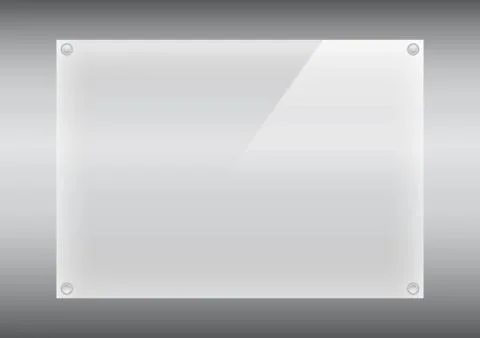 Glass plate background with rivets for text . Eps 10 vector illustration Stock Illustration