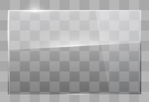 Glass plate on the wall Stock Illustration