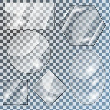 Glass plates Stock Illustration