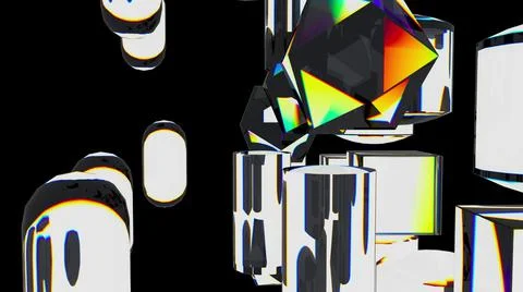 Glass primitive elements 库存插图