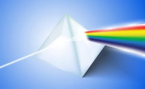Glass prism Stock Illustration