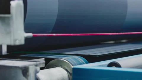 Glass processing and tempering process Stock Footage 232943228