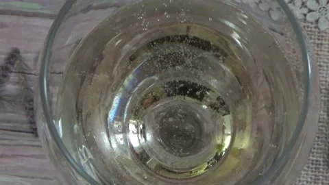 Glass of prosecco wine Stock Footage 235656207