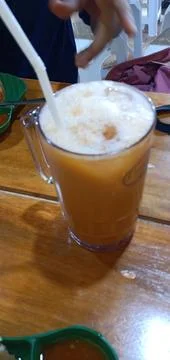 A Glass of Pulled Tea Stock Photos