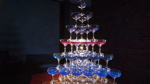 Glass pyramid Stock Footage 128197214