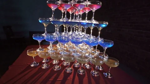Glass pyramid Stock Footage 128197469
