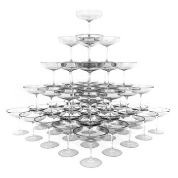 Glass Pyramid Stock Illustration