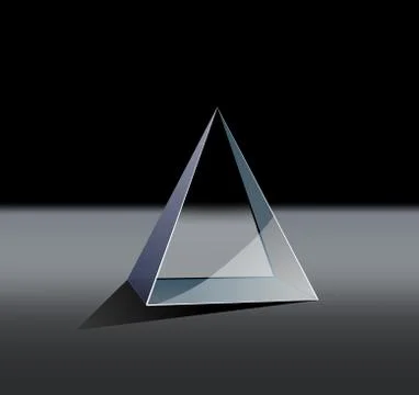 Glass pyramid Ilustración de archivo