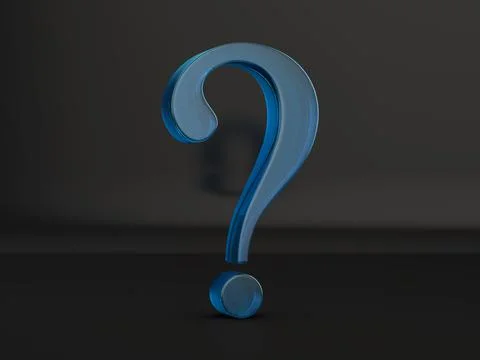 Glass question symbol 스톡 일러스트