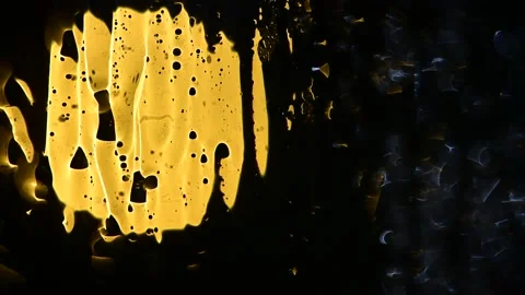 Glass is rain Video stock 142887932