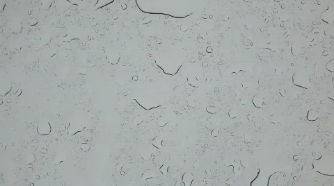 Glass Raindrops Stock Footage 681491