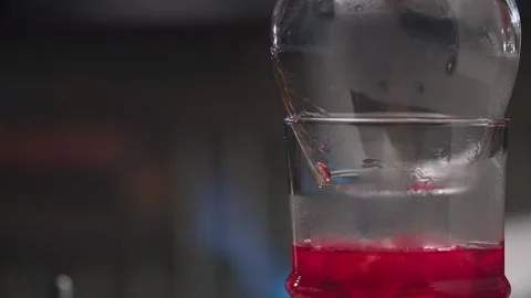 Glass with Raspberry Sambuca Stock Footage 131373207