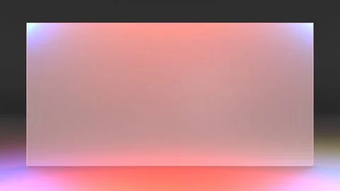 Glass rectangle gradient abstract colorful background. 3d illustration render 4k 스톡 동영상 280021289