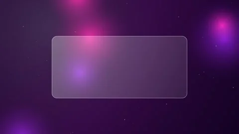 Glass rectangle hovering against a vibrant purple background with soft ligh.. Stock Footage 347977514