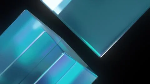Glass rectangles composition 스톡 일러스트