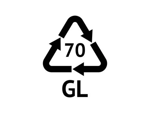 Glass Recycling codes Stock Illustration