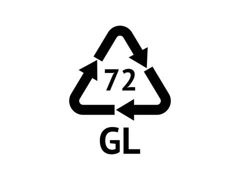 Glass Recycling codes Stock Illustration