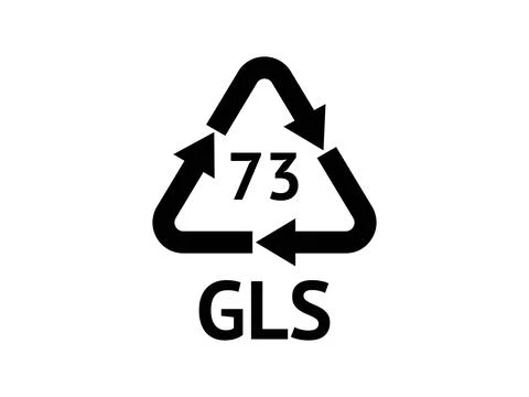 Glass Recycling codes Stock Illustration