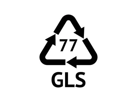 Glass Recycling codes Stock Illustration