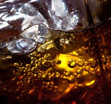 Glass with red drink Stock Photos