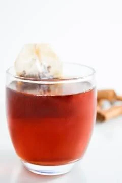 Glass of red tea Stock Photos