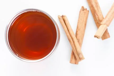 Glass of red tea Stock Photos