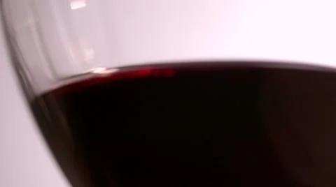 Glass of Red Wine Close-Up Stock Footage 53039557