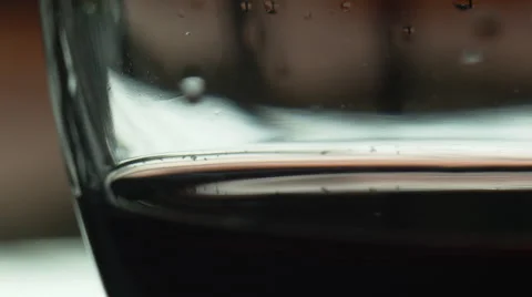 A glass of red wine Stock Footage