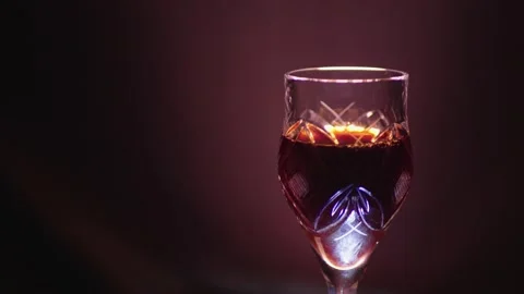 Glass of red wine Stock Footage 130798722