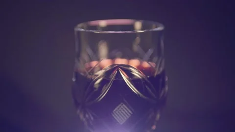 Glass of red wine Video stock 130798815
