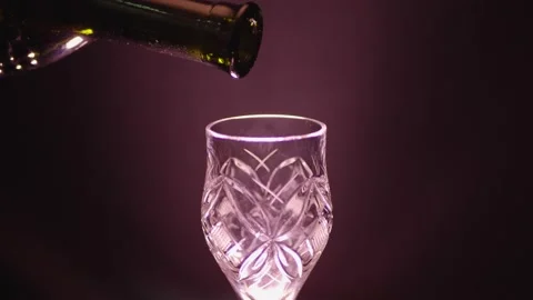 Glass of red wine Stock Footage 130798817