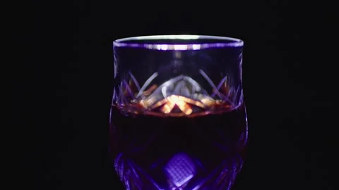 Glass of red wine Video stock 130798898