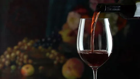 Glass with red wine 스톡 동영상 149268201