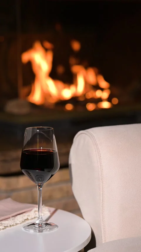 Glass of red wine Stock Footage 301328889