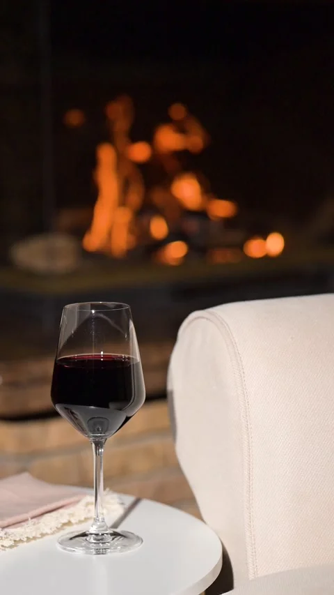 Glass of red wine Stock Footage 301328914