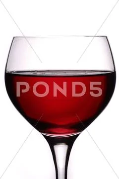 Glass with red wine Stock Photos