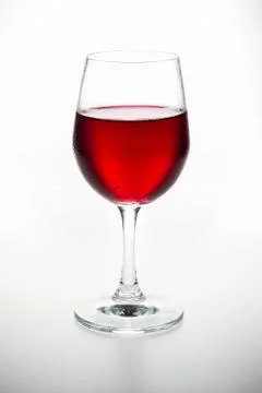 Glass with red wine Stock Photos